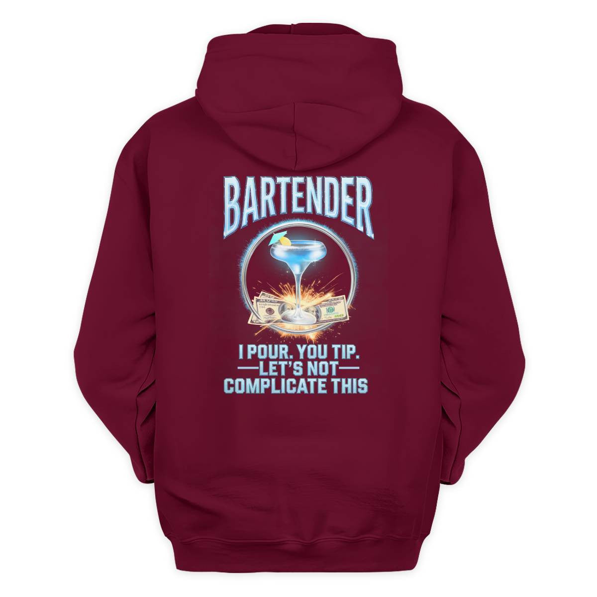 Awesome Bartender -Hoodie - grunx260804-0243