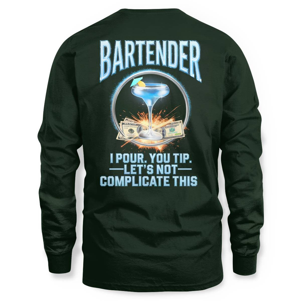 Awesome Bartender -Hoodie - grunx260804-0243