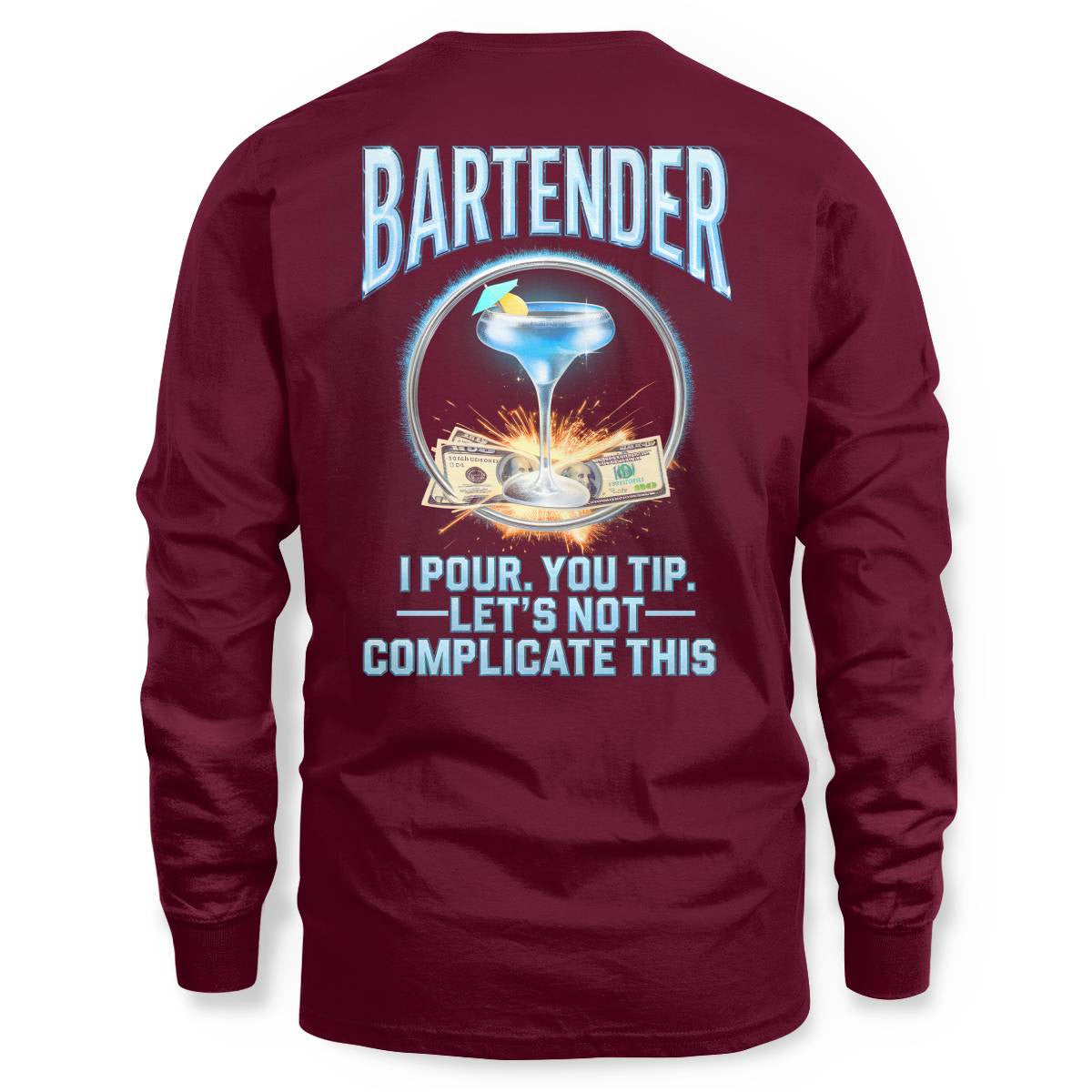 Awesome Bartender -Hoodie - grunx260804-0243