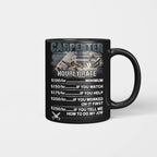 Awesome Carpenter Hourly Rate-T-shirt-#M120724HORLY3BCARPZ8