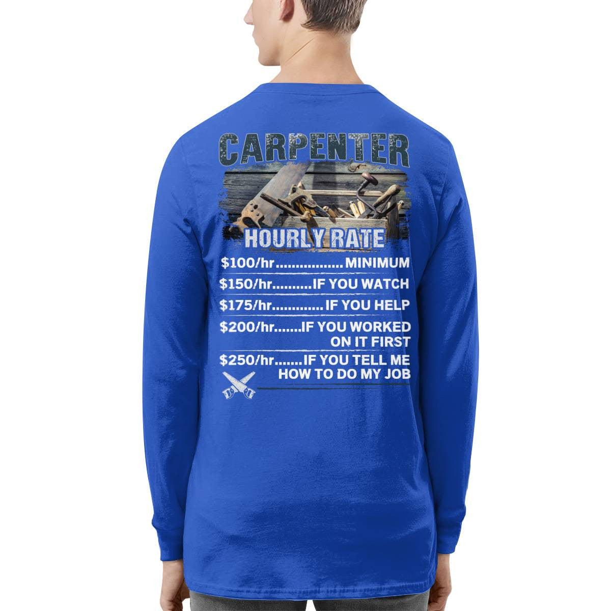 Awesome Carpenter Hourly Rate-T-shirt-#M120724HORLY3BCARPZ8