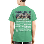 Awesome Carpenter Hourly Rate-T-shirt-#M120724HORLY3BCARPZ8