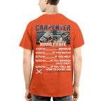 Awesome Carpenter Hourly Rate-T-shirt-#M120724HORLY3BCARPZ8