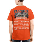 Awesome Carpenter Hourly Rate-T-shirt-#M120724HORLY3BCARPZ8