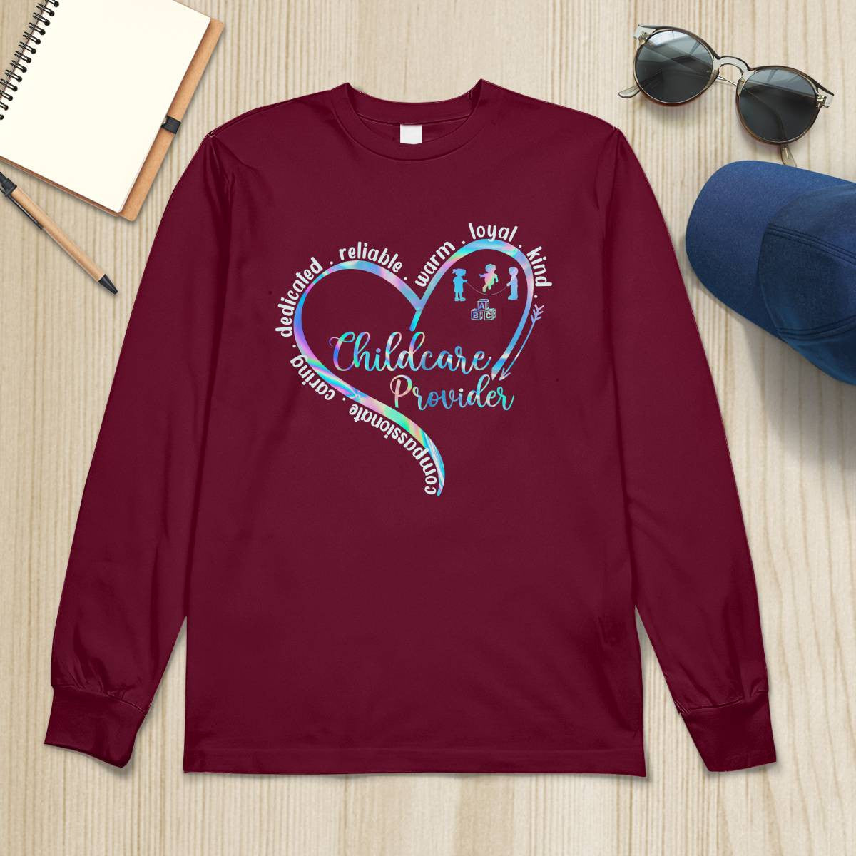 Awesome Childcare Provider-T-Shirt-#F130924WARM2FCHPRZ4
