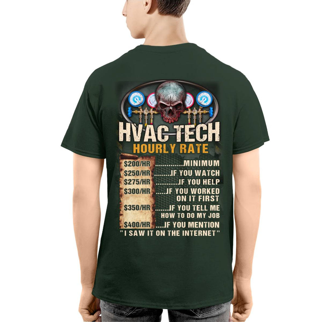 Awesome HVAC Tech Hourly Rate-Hoodie - grunx260804-0235
