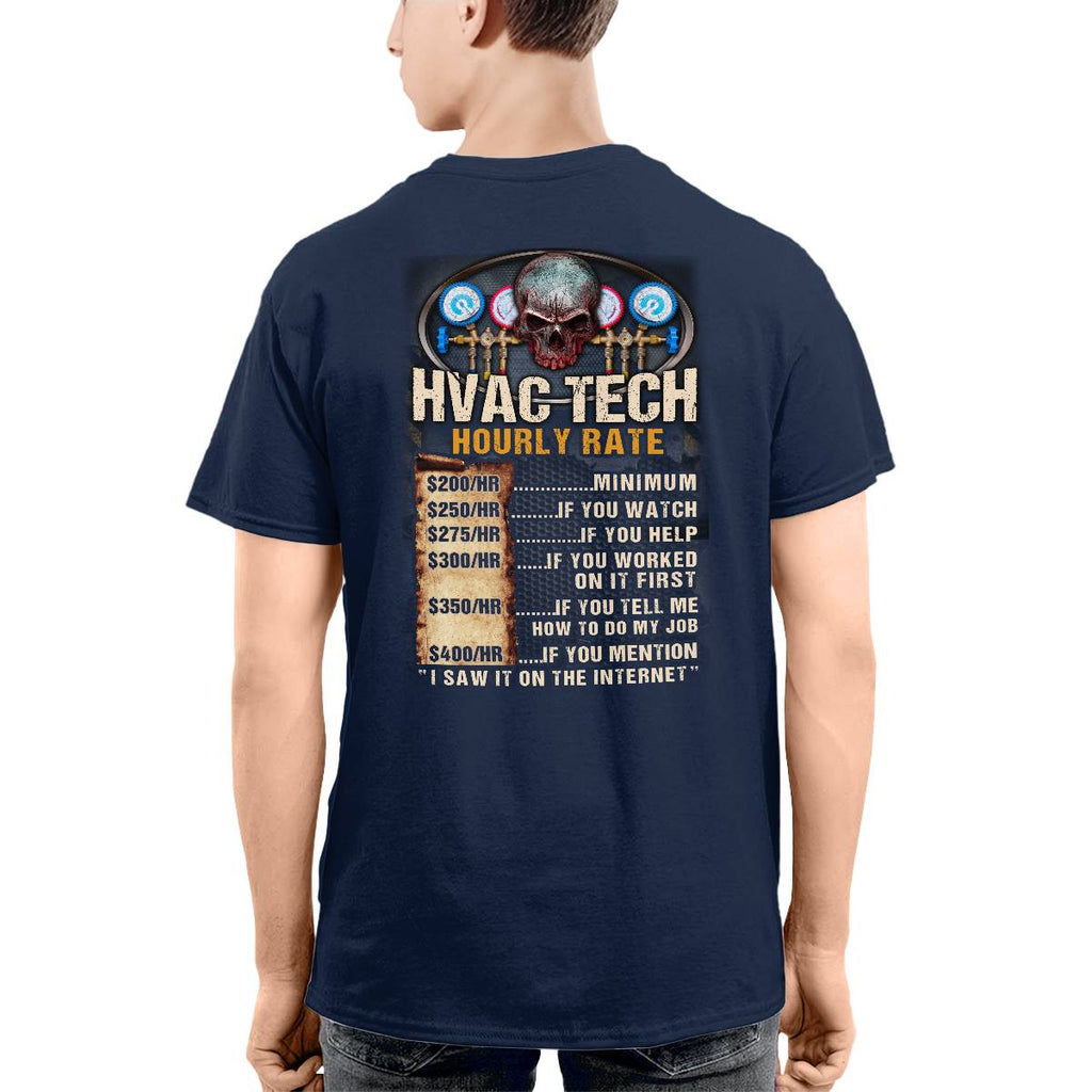 Awesome HVAC Tech Hourly Rate-Hoodie - grunx260804-0235