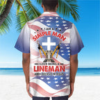 Awesome Lineman - AOP Pocket Hawaiian Shirt - grunx260804-0322