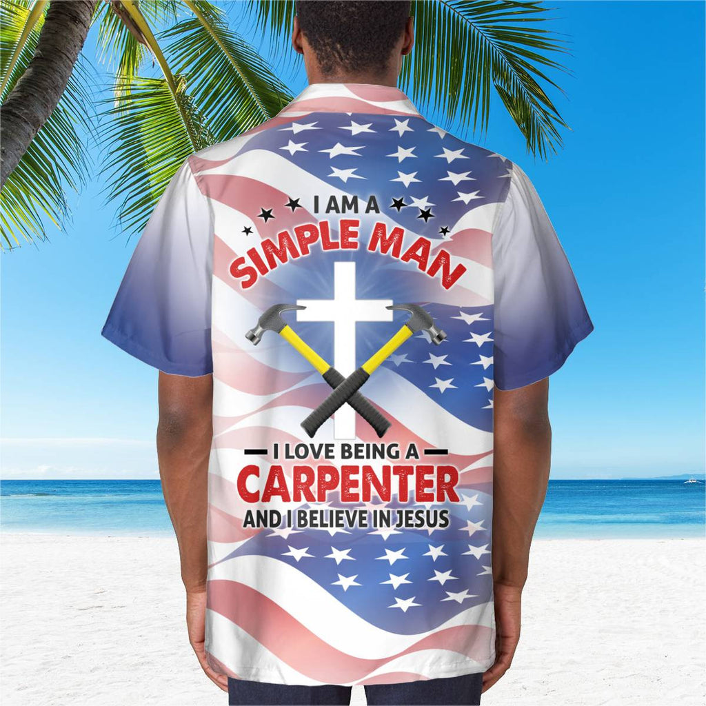 Awesome Carpenter - AOP Pocket Hawaiian Shirt-#M020824SIMAN3BCARPZ6