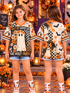 Holy Ghost Floral Kids T-Shirt Jersey