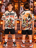 Carry The Win Halloween Kids T-Shirt Jersey