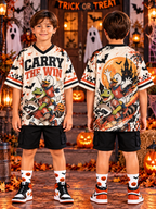 Carry The Win Halloween Kids T-Shirt Jersey