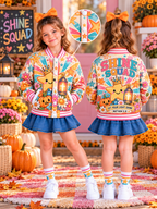 Shine Squad Star Kids Baseball Jacket