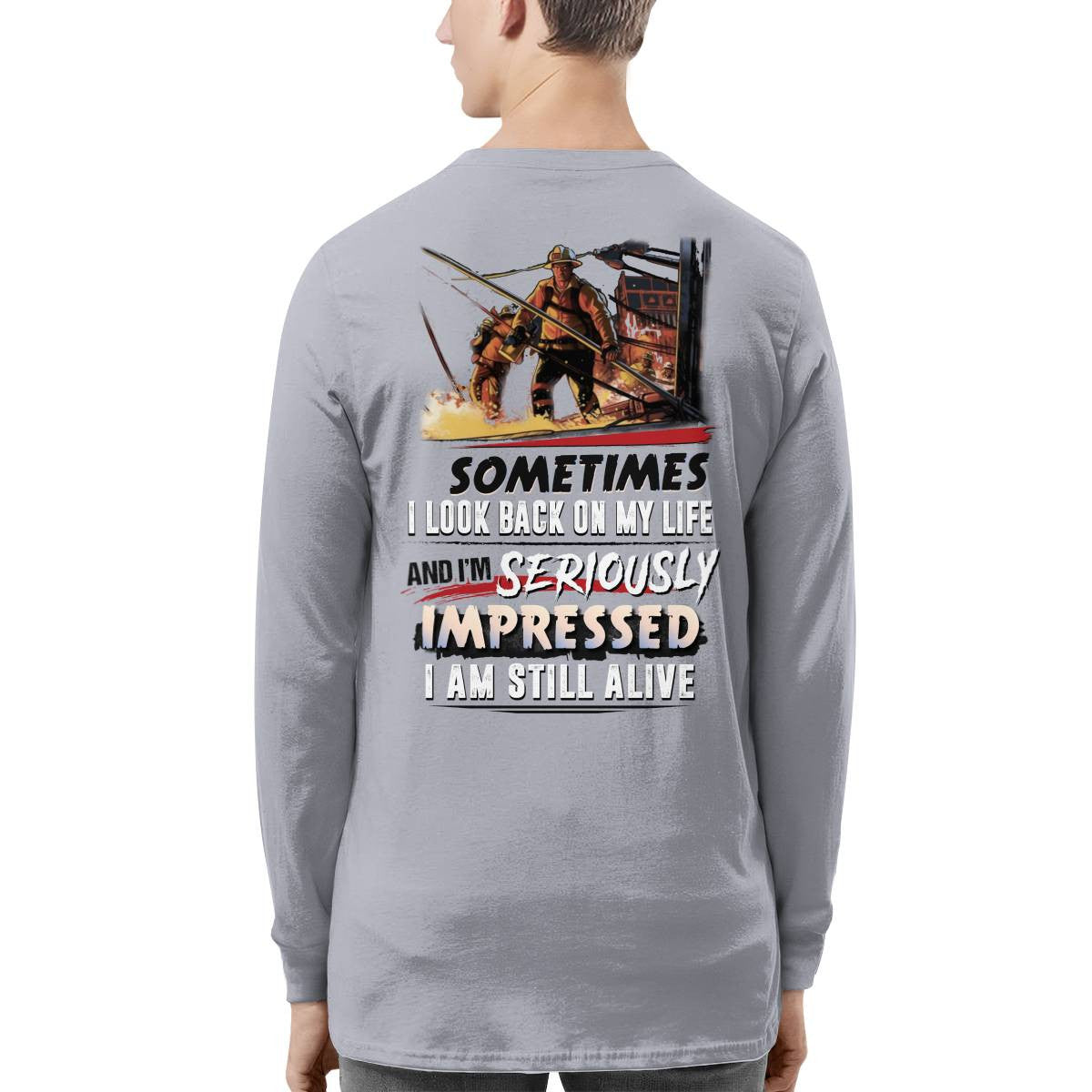 Awesome Firefighter-T-shirt - grunx260804-0150
