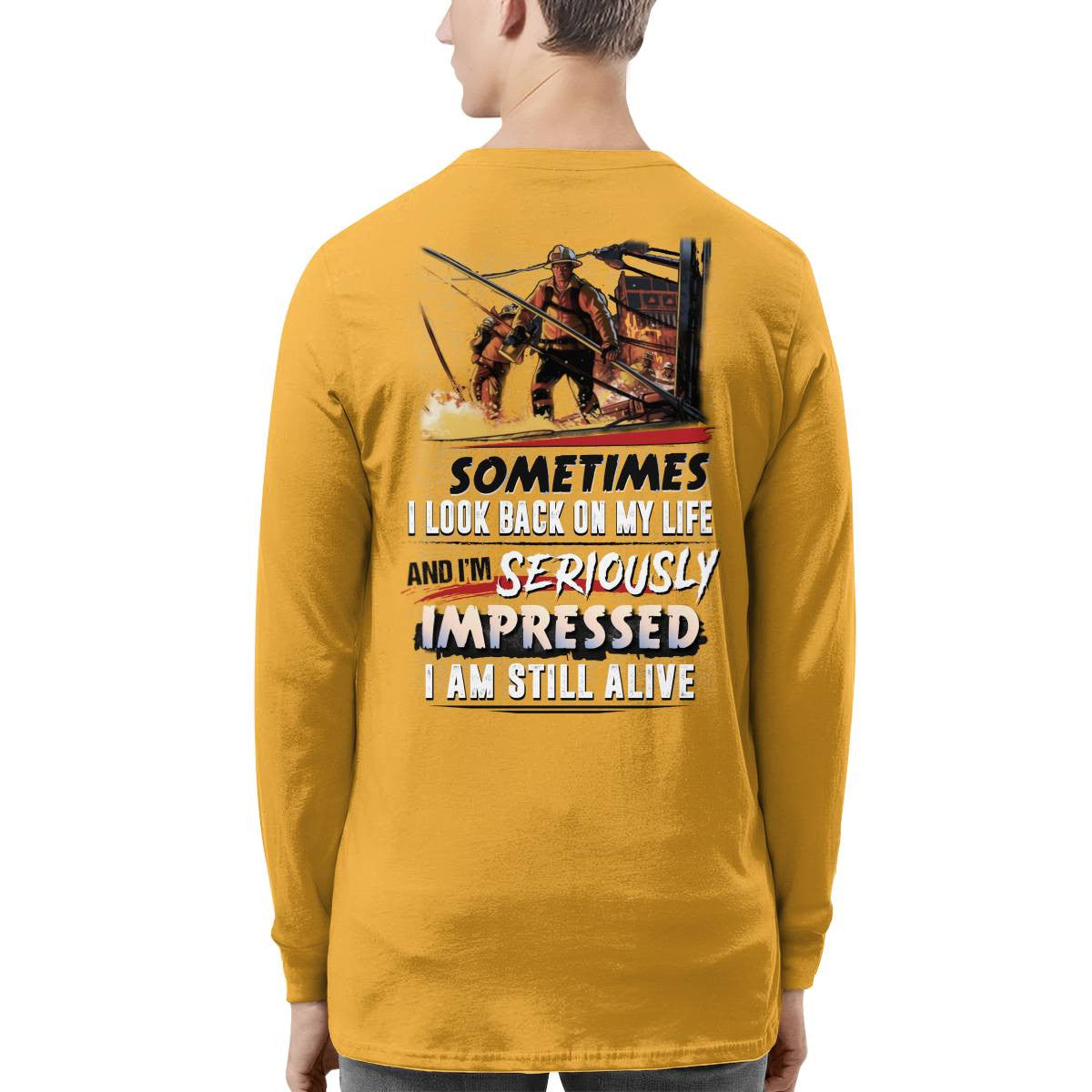 Awesome Firefighter-T-shirt - grunx260804-0150