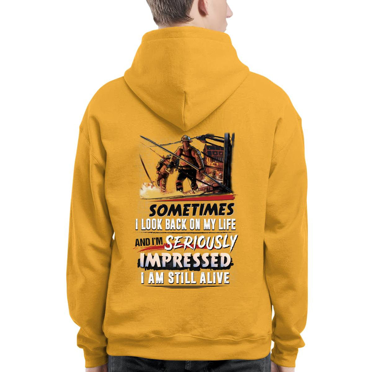 Awesome Firefighter-T-shirt - grunx260804-0150