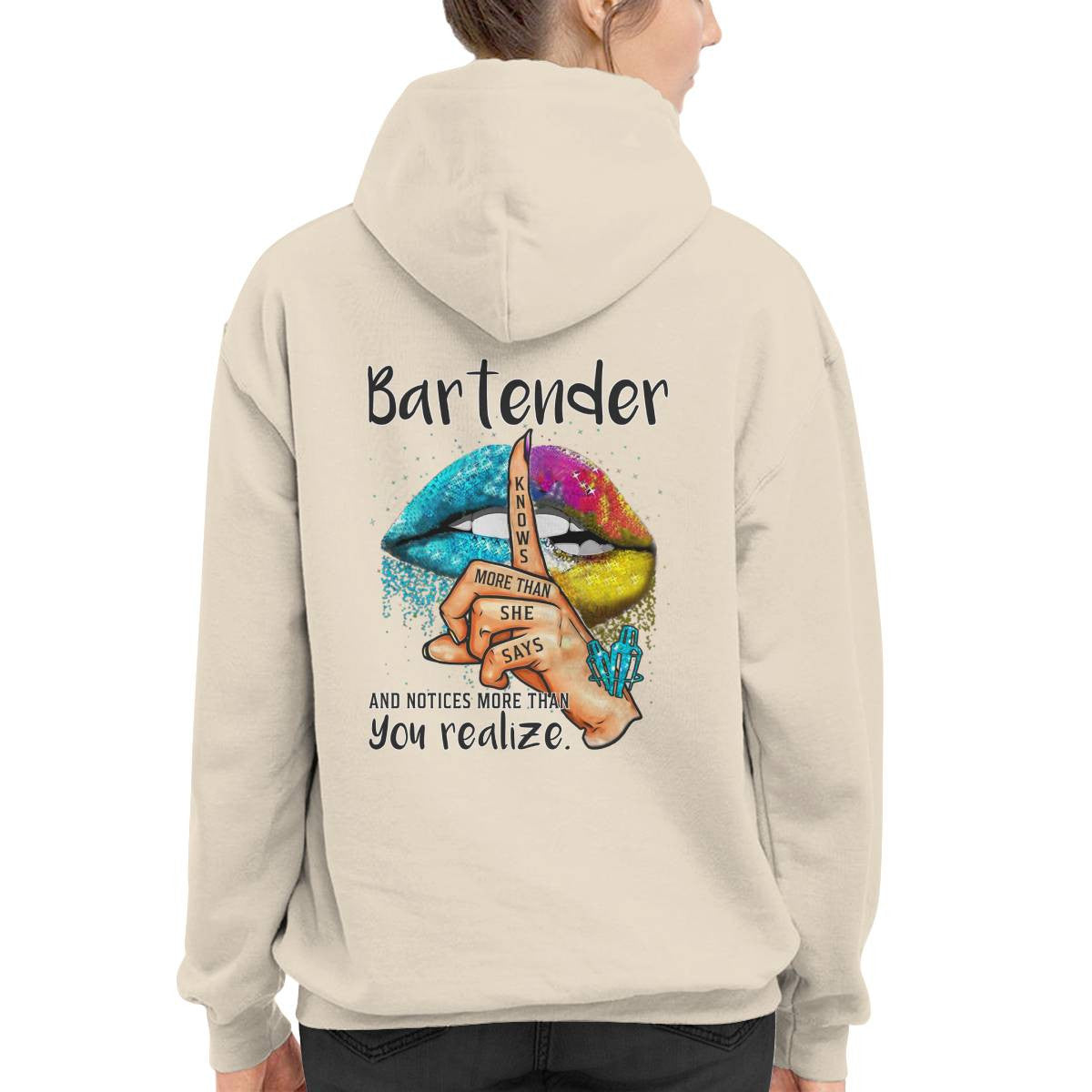Awesome Bartender -Hoodie - grunx260804-0252