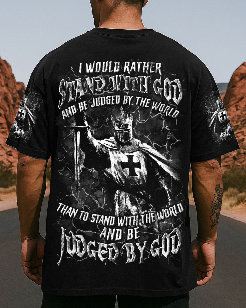 I Would Rather Stand With God Men's All Over Print Shirt - Trunx173541
