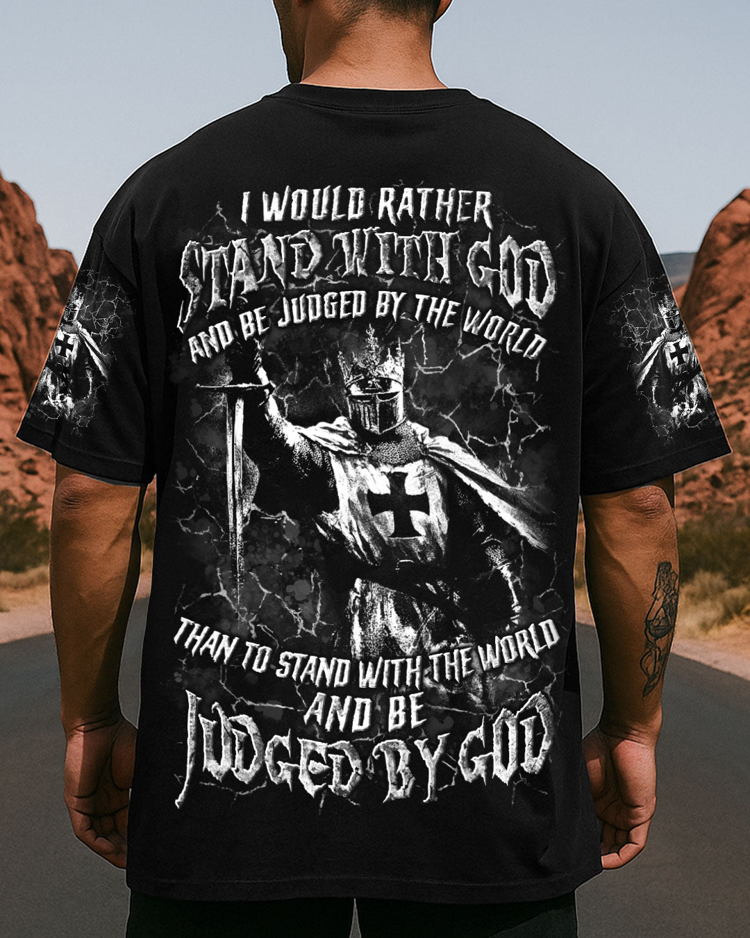 I Would Rather Stand With God Men's All Over Print Shirt - Trunx173541