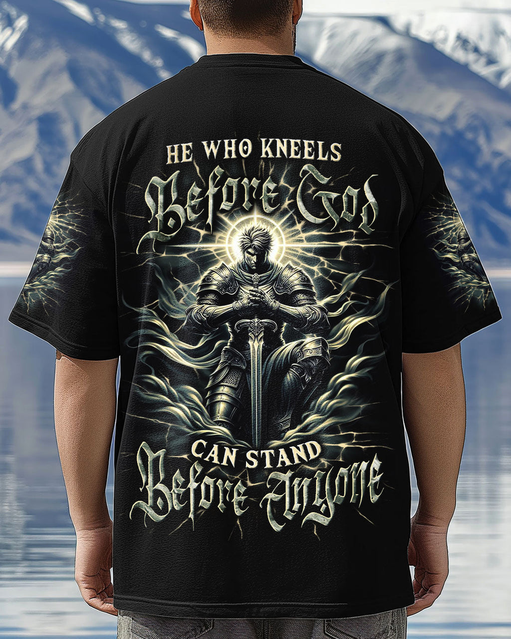 He Who Kneels Before God Warrior Men's All Over Print Shirt - Trunx479976