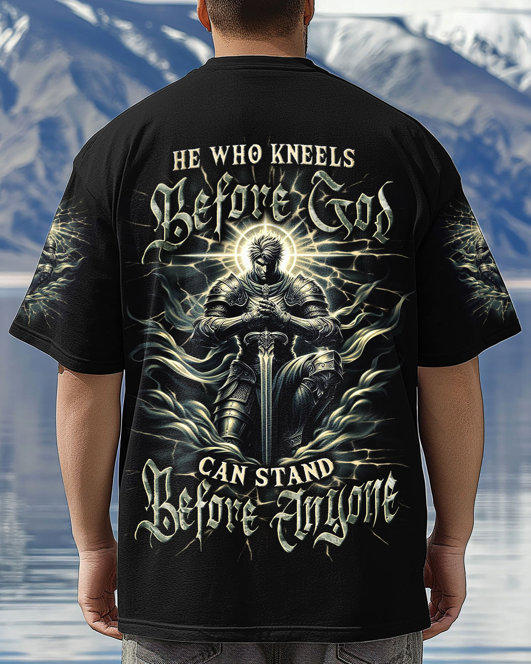 He Who Kneels Before God Warrior Men's All Over Print Shirt - Trunx479976