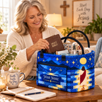 Starry Night Personalized Quilted Storage Basket