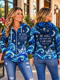 Be Still And Know Psalm 46:10 Wave Zip Hoodie