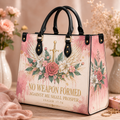 No Weapon Formed Against Me PU Leather Handbag