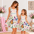 Trust in His Timing Butterfly Sleeveless Dress