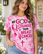 My God Is Stronger Than Breast Cancer T-Shirt
