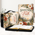 Stand Firm In The Faith Mountain Wildflower Bible Cover