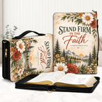 Stand Firm In The Faith Mountain Wildflower Bible Cover
