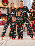 God Is Greater Candy Cane Family Mixed Cotton Pajamas