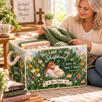 Wildflower Meadow Lamb Personalized Storage Basket