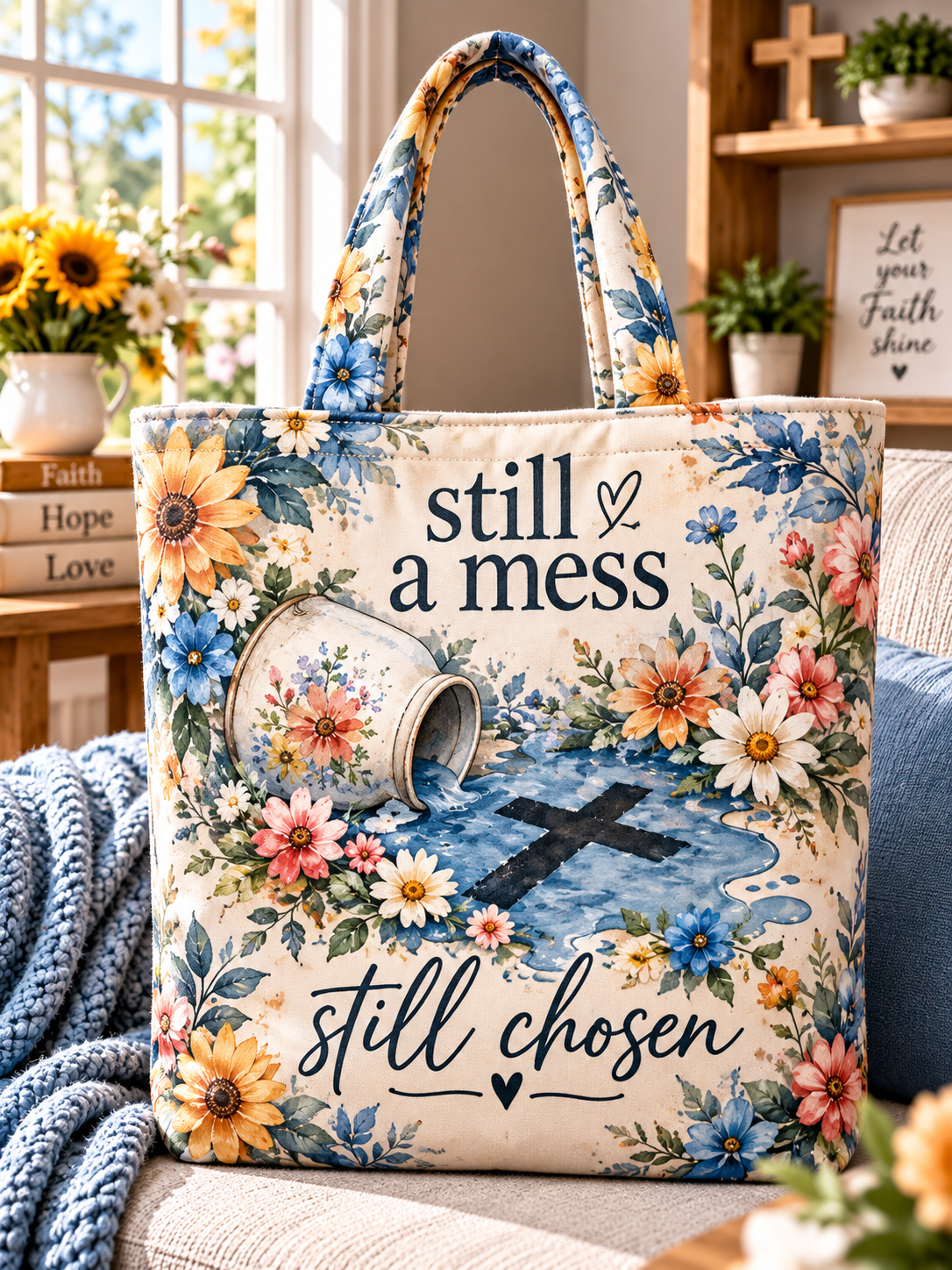 Still A Mess Still Chosen Tote Bag