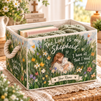 Wildflower Meadow Lamb Personalized Storage Basket