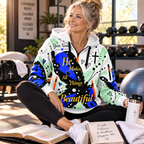 Blue Butterfly Personalized Half-Zip Hoodie