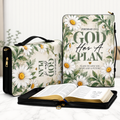 God Has A Plan White Daisy Bible Cover