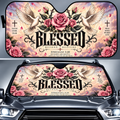 Blessed Beyond Measure Dove Car Sun Shade