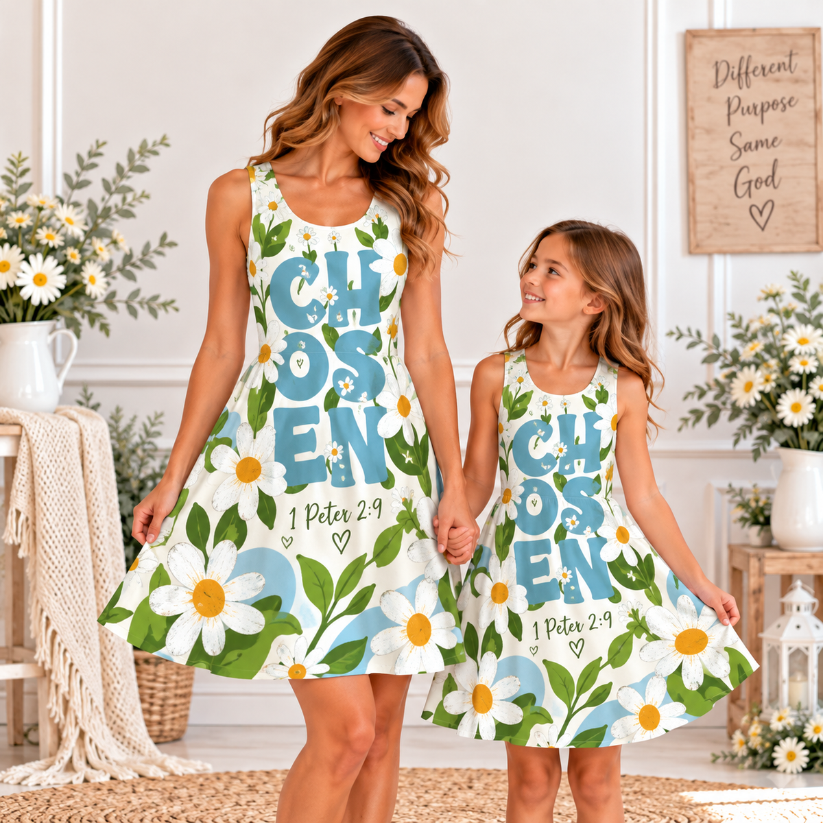 Chosen Daisy Floral Sleeveless Dress