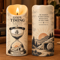 God's Timing Is Always Perfect Personalized Flameless LED Candle