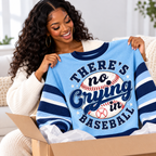 No Crying in Baseball Waffle Sweatshirt