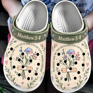 Blessed Are The Healers Nurse Clogs Shoes