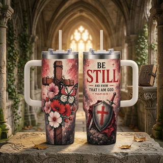 Armor of God Christian Faith Warrior 40oz Top Tumbler