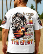 Blessed By God Loved By Jesus Lion Men's All Over Print Shirt - Trunx653287