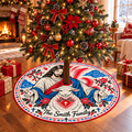 Jesus and Lamb Personalized Christmas Tree Skirt