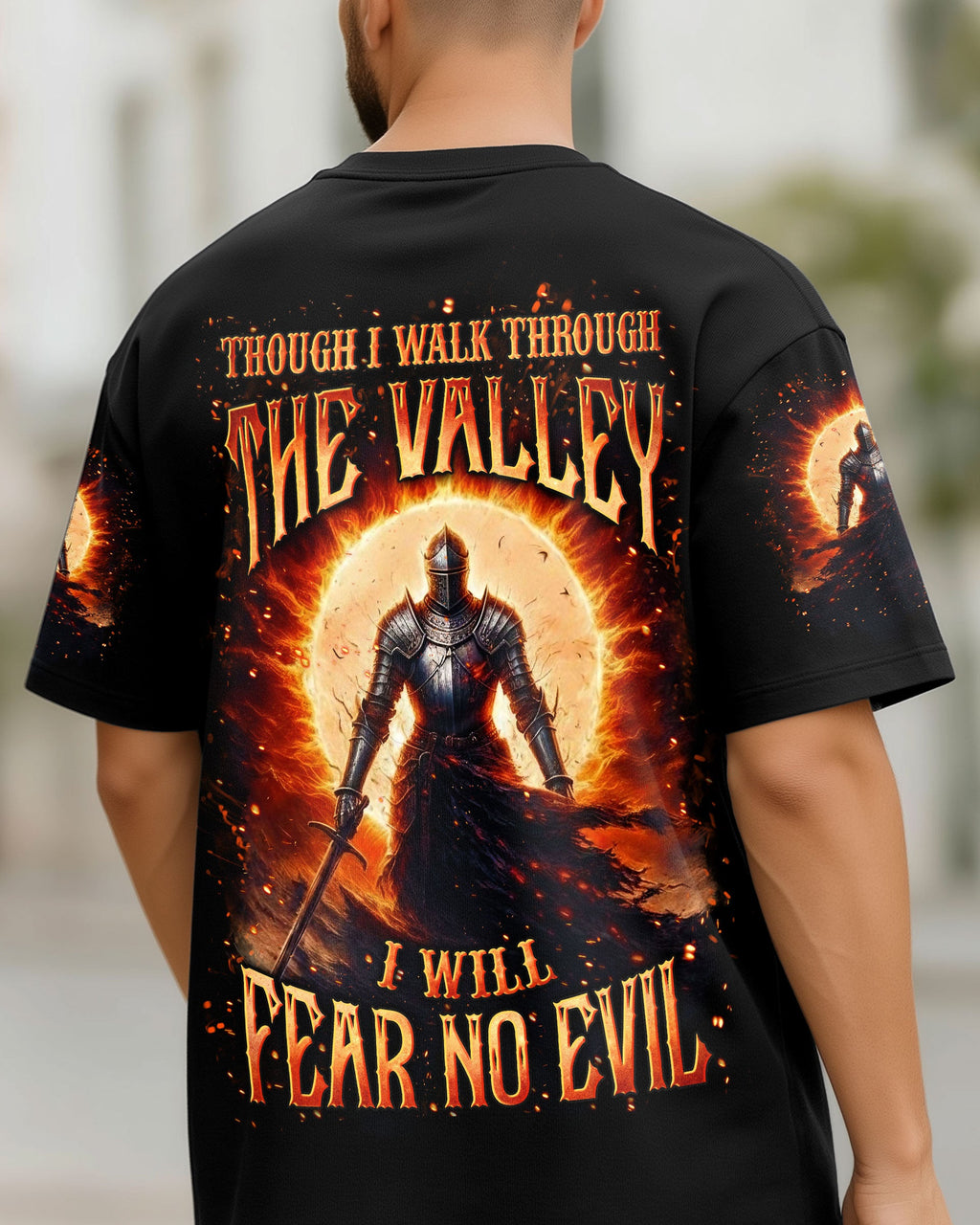 I Will Fear No Evil Warrior Men's All Over Print Shirt - Trunx208888