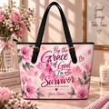 Grace Survivor Pink Ribbon Personalized Saddle Bag