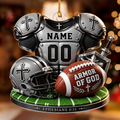 Armor of God Football Personalized Sports Ornament