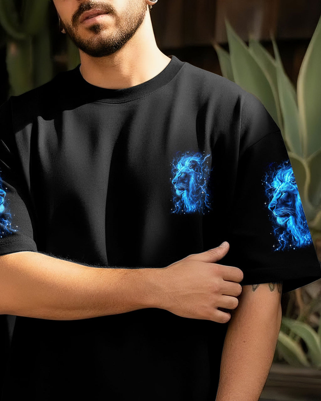 Blessed By God Lion Men's All Over Print Shirt - Trunx873591